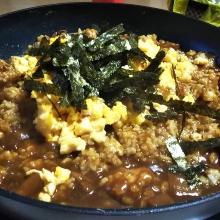 フライパンで簡単 焼きカレー
